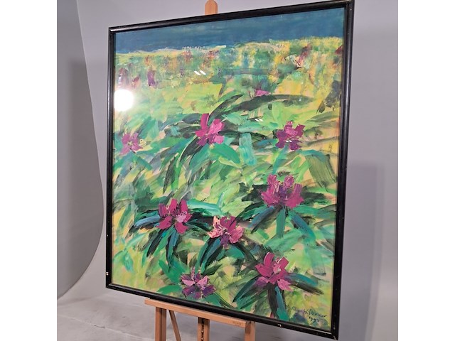 Acryl schilderij, maya wildevuur, bloemen - afbeelding 10 van  10