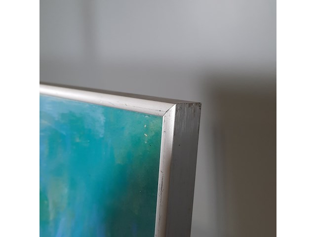 Acryl schilderij, maya wildevuur, bloemenveld, 1991 - afbeelding 7 van  8