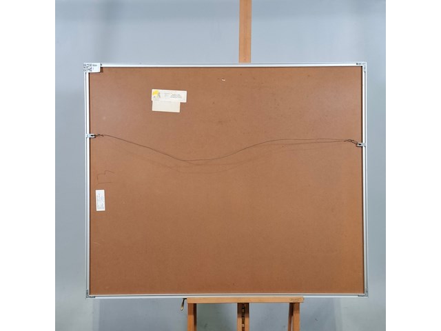 Acryl schilderij, maya wildevuur, bloemenveld, 1991 - afbeelding 6 van  7