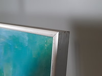 Acryl schilderij, maya wildevuur, bloemenveld, 1991 - afbeelding 7 van  8