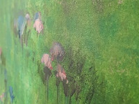 Acryl schilderij, maya wildevuur, bloemenveld, 1991 - afbeelding 6 van  8