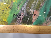 Acryl schilderij, maya wildevuur, bloemenveld, 1997 - afbeelding 6 van  10