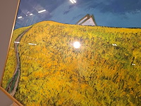 Acryl schilderij, maya wildevuur, bloemenveld, 1997 - afbeelding 8 van  10