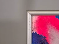 Acryl schilderij, maya wildevuur, boeket, 1995 - afbeelding 6 van  8