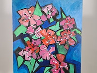 Acryl schilderij, maya wildevuur, boeket - afbeelding 2 van  6