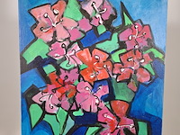 Acryl schilderij, maya wildevuur, boeket - afbeelding 3 van  6