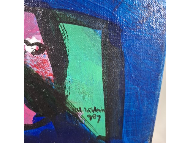 Acryl schilderij, maya wildevuur, boeket - afbeelding 4 van  6