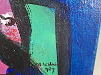 Acryl schilderij, maya wildevuur, boeket - afbeelding 4 van  6