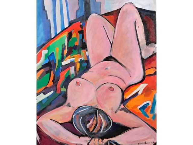 Acryl schilderij, maya wildevuur, brigitte - afbeelding 1 van  8
