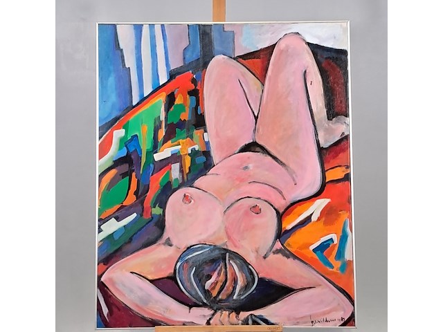 Acryl schilderij, maya wildevuur, brigitte - afbeelding 2 van  8