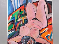 Acryl schilderij, maya wildevuur, brigitte - afbeelding 2 van  8