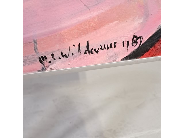 Acryl schilderij, maya wildevuur, brigitte - afbeelding 3 van  8