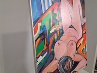 Acryl schilderij, maya wildevuur, brigitte - afbeelding 4 van  8