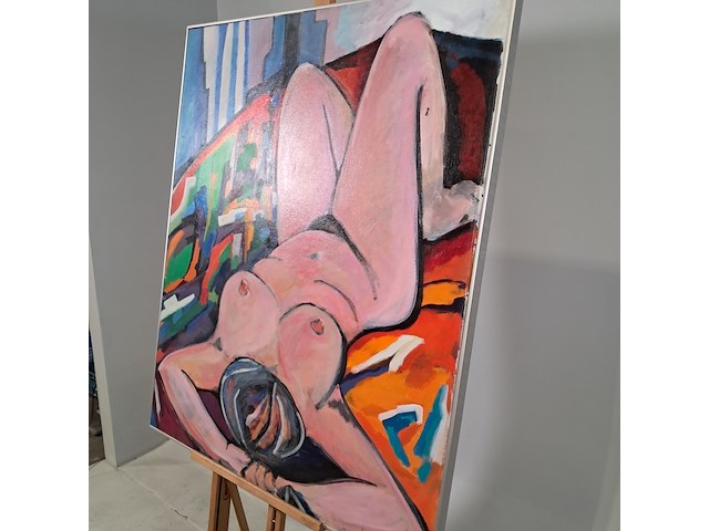 Acryl schilderij, maya wildevuur, brigitte - afbeelding 5 van  8