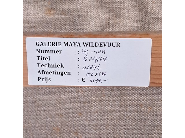 Acryl schilderij, maya wildevuur, brigitte - afbeelding 8 van  8