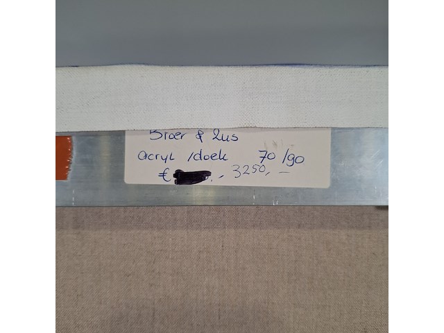 Acryl schilderij, maya wildevuur, broer en zus, 2007 - afbeelding 6 van  6