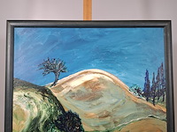 Acryl schilderij, maya wildevuur, bueno convento, 1997 - afbeelding 2 van  9