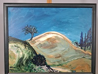 Acryl schilderij, maya wildevuur, bueno convento, 1997 - afbeelding 3 van  9