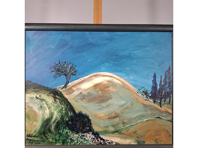 Acryl schilderij, maya wildevuur, bueno convento, 1997 - afbeelding 4 van  9