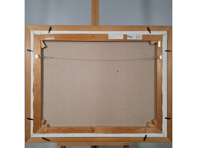 Acryl schilderij, maya wildevuur, bueno convento, 1997 - afbeelding 8 van  9