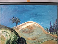 Acryl schilderij, maya wildevuur, bueno convento, 1997 - afbeelding 3 van  9