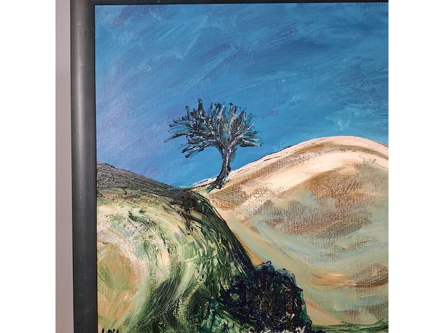 Acryl schilderij, maya wildevuur, bueno convento, 1997 - afbeelding 4 van  9