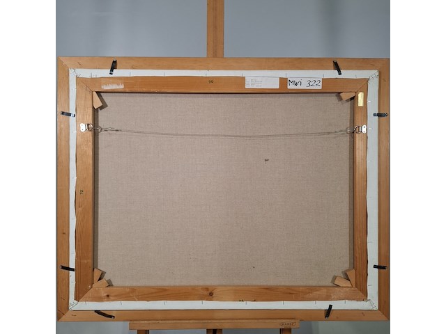 Acryl schilderij, maya wildevuur, bueno convento, 1997 - afbeelding 7 van  9