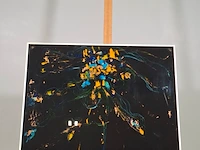 Acryl schilderij, maya wildevuur, compositie, 1988 - afbeelding 2 van  8