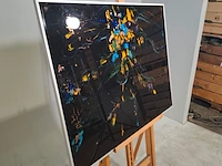 Acryl schilderij, maya wildevuur, compositie, 1988 - afbeelding 3 van  8