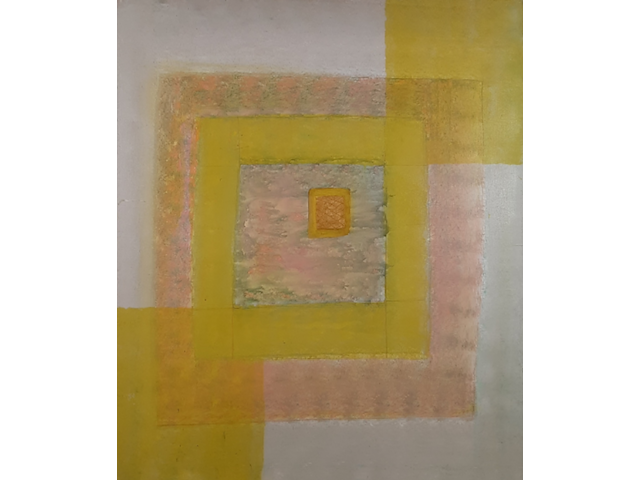 Acryl schilderij, maya wildevuur, compositie - afbeelding 1 van  8