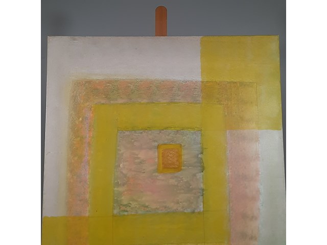 Acryl schilderij, maya wildevuur, compositie - afbeelding 3 van  8