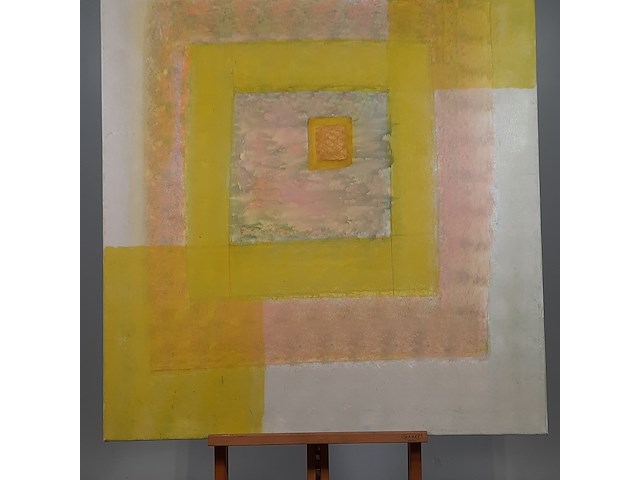 Acryl schilderij, maya wildevuur, compositie - afbeelding 4 van  8