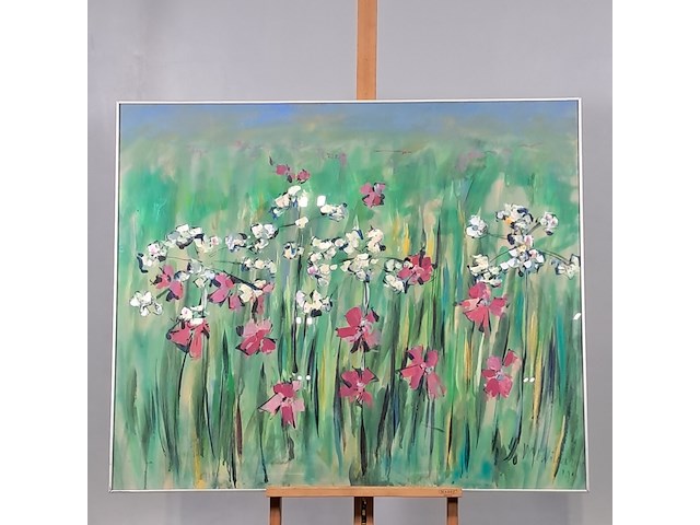 Acryl schilderij, maya wildevuur, compositie - afbeelding 2 van  9
