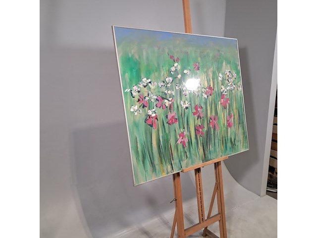 Acryl schilderij, maya wildevuur, compositie - afbeelding 3 van  9