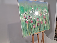 Acryl schilderij, maya wildevuur, compositie - afbeelding 3 van  9