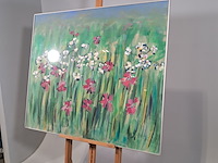 Acryl schilderij, maya wildevuur, compositie - afbeelding 4 van  9