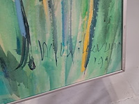 Acryl schilderij, maya wildevuur, compositie - afbeelding 5 van  9