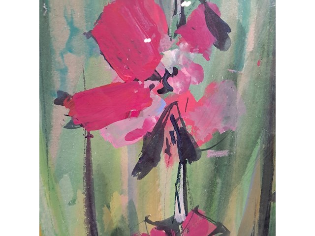 Acryl schilderij, maya wildevuur, compositie - afbeelding 6 van  9
