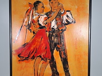 Acryl schilderij, maya wildevuur, danspaar - afbeelding 4 van  11