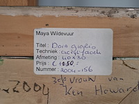 Acryl schilderij, maya wildevuur, dora giglio, 2004 - afbeelding 2 van  11