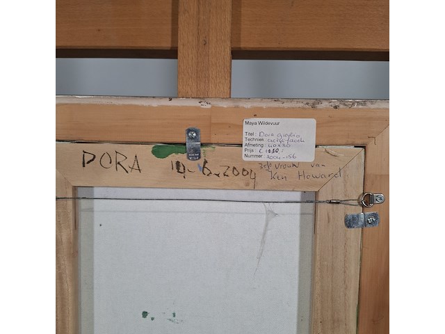 Acryl schilderij, maya wildevuur, dora giglio, 2004 - afbeelding 3 van  11