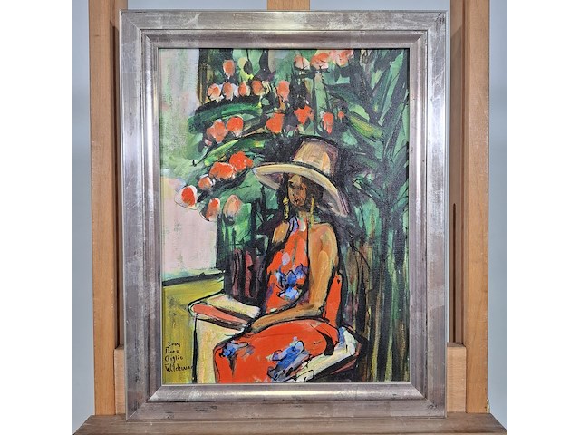 Acryl schilderij, maya wildevuur, dora giglio, 2004 - afbeelding 4 van  11