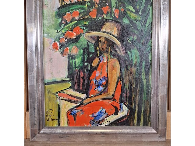 Acryl schilderij, maya wildevuur, dora giglio, 2004 - afbeelding 6 van  11