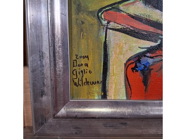 Acryl schilderij, maya wildevuur, dora giglio, 2004 - afbeelding 7 van  11