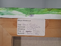 Acryl schilderij, maya wildevuur, dora op giglio, 2004 - afbeelding 7 van  8