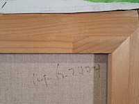 Acryl schilderij, maya wildevuur, dora op giglio, 2004 - afbeelding 8 van  8