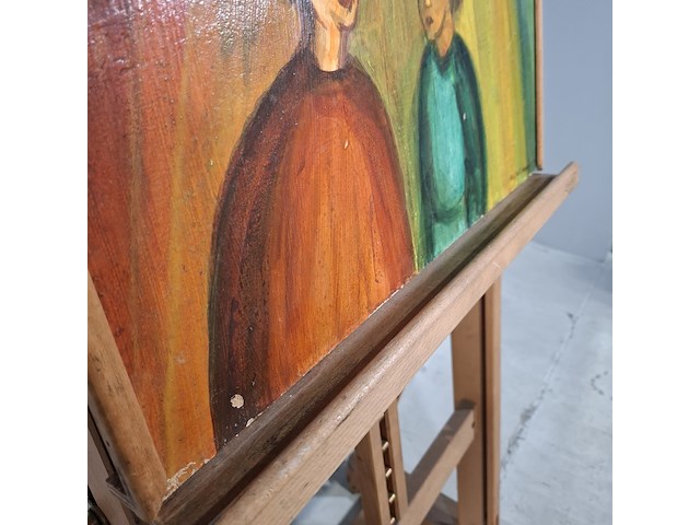 Acryl schilderij, maya wildevuur, familie tafereel - afbeelding 5 van  15