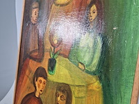 Acryl schilderij, maya wildevuur, familie tafereel - afbeelding 13 van  15