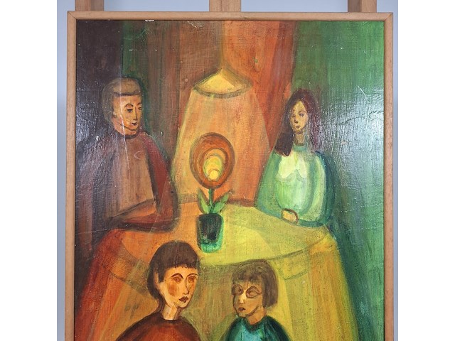 Acryl schilderij, maya wildevuur, familie tafereel - afbeelding 9 van  15