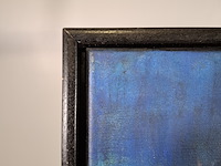 Acryl schilderij, maya wildevuur, folkloredansers, 1993 - afbeelding 6 van  8